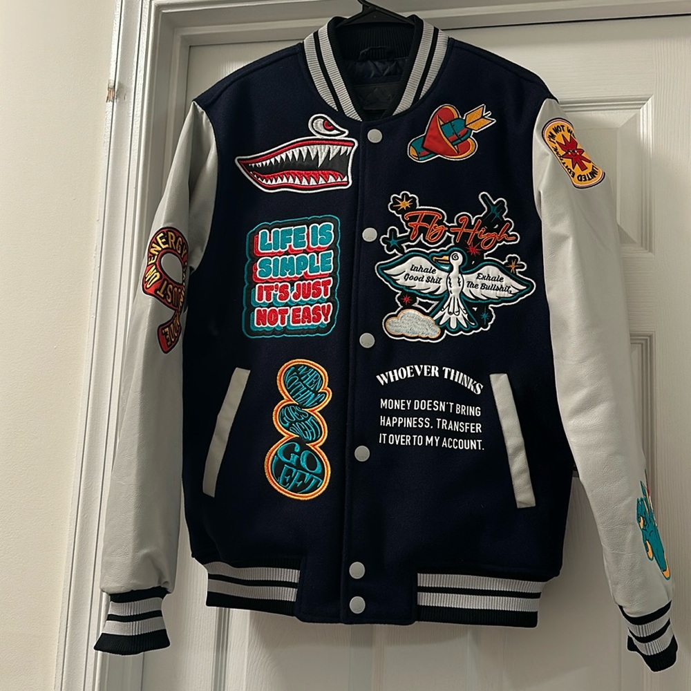 Men’s “Patch” letterman jacket